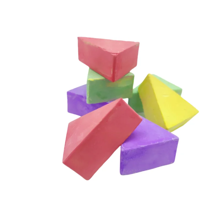 Высококачественная меловая картонная упаковка из 32 предметов красочный треугольник Новинка тротуарный Мел уникальный и забавный мини-меловой доски