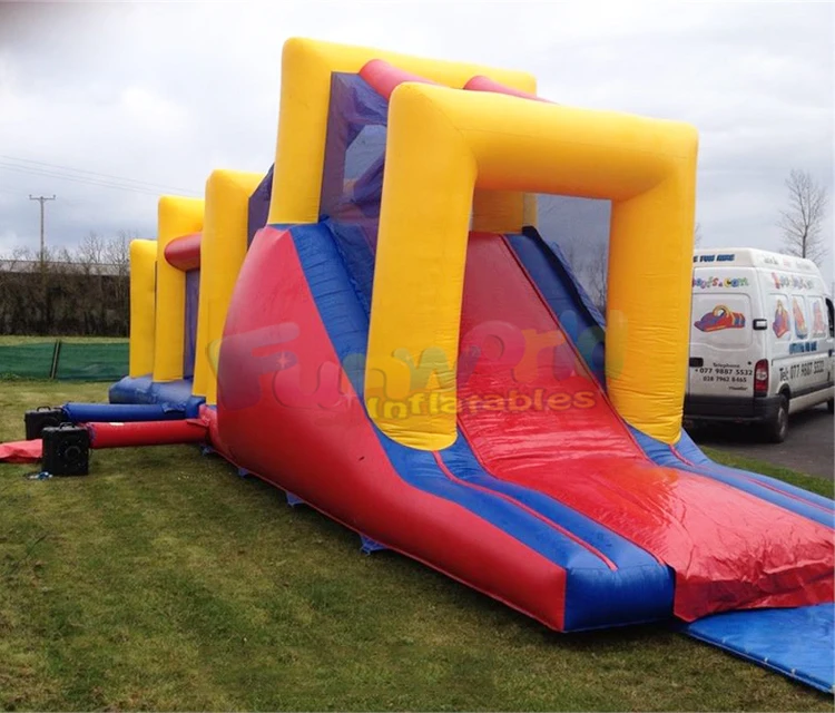 Гигантская детская игровая площадка для карнавала на открытом воздухе, батут, горка для домика, надувная препятствия