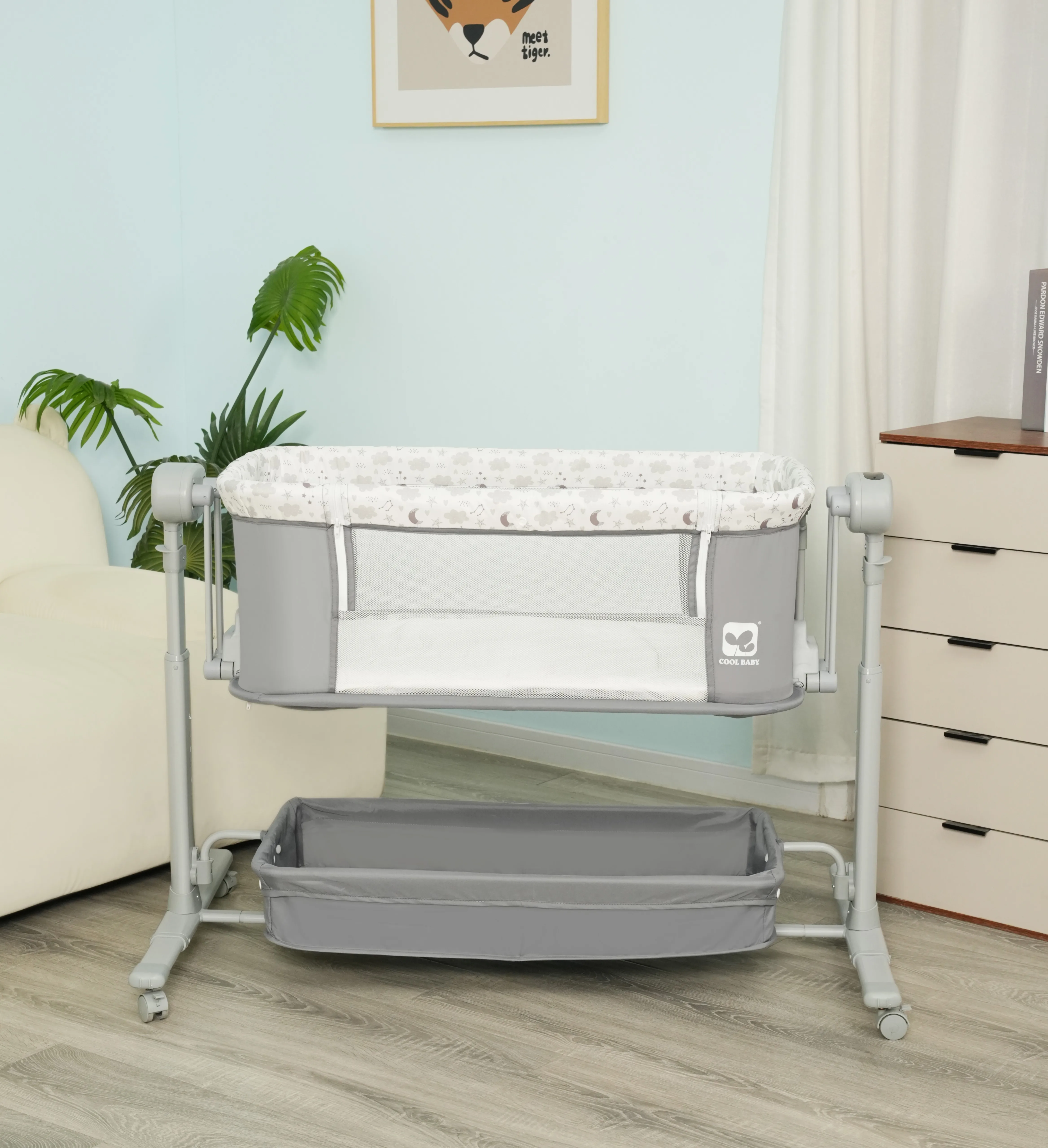 P780DY Cool Baby Auto Electric Baby Swing Bed With 5 Rocking Speeds and Cry Detection details