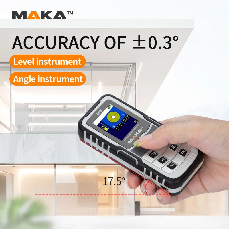 
 Высокоточный Лазерный дальномер 60 м, дальномер, дальномер, измерительные инструменты, профессиональный дальномер  