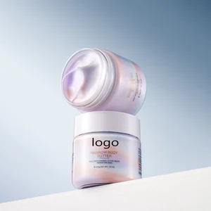2026 Rainbow Body Lightening Cream Lotion Vegan Body Butter with Vitamin C Hyaluronic Acid Herbal Ingredients