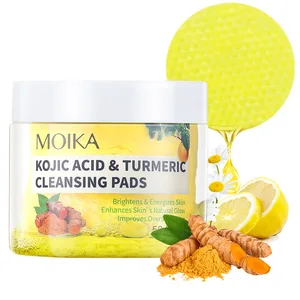 Face Care Deep Cleansing Suit for All Skin Types Makeup Remover Pads Turmeric Kojic Acid Facial Cleansing Pads