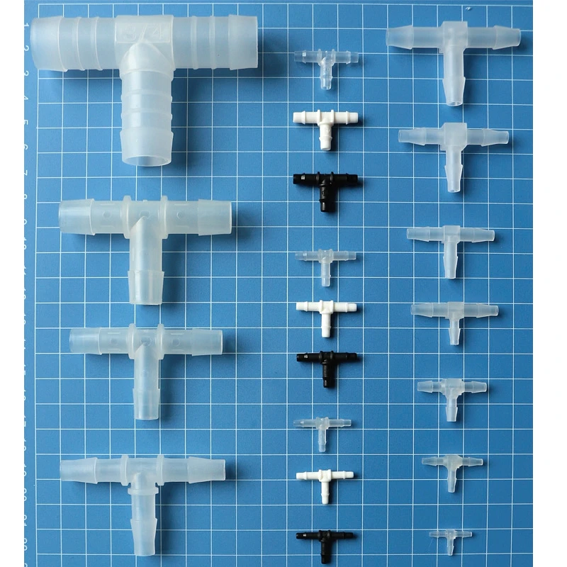 10PCS Raccordi per Tubi a 3 Vie Connettore per Tubi PVC Raccordi Angolari in Plastica per