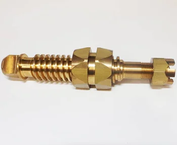 OEM factory custom CNC Swiss Turned Brass Thread Oil Gas Valve Assembly accessories