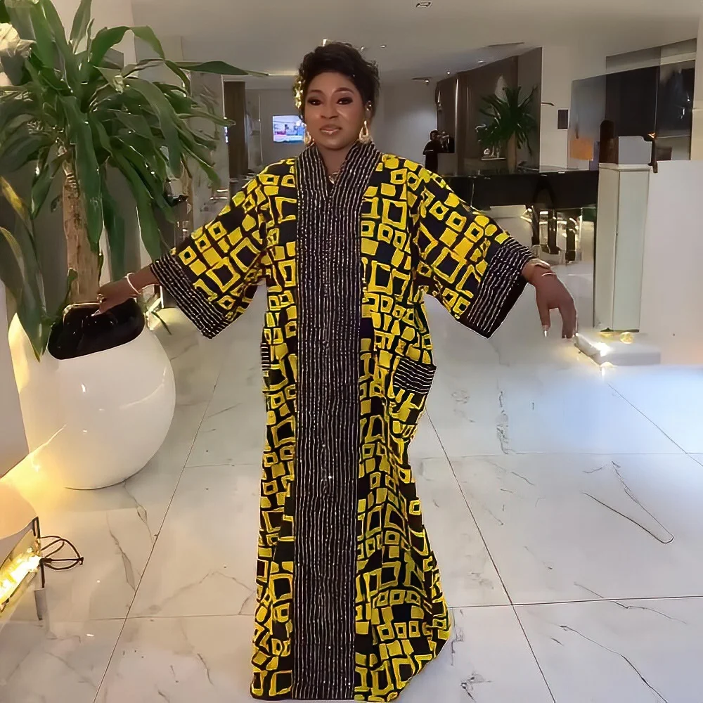 Best African Dresses Designs Fat Ladies Digital Printing Women African  Dresses Sequin Splicing African Kitenge Dress Designs