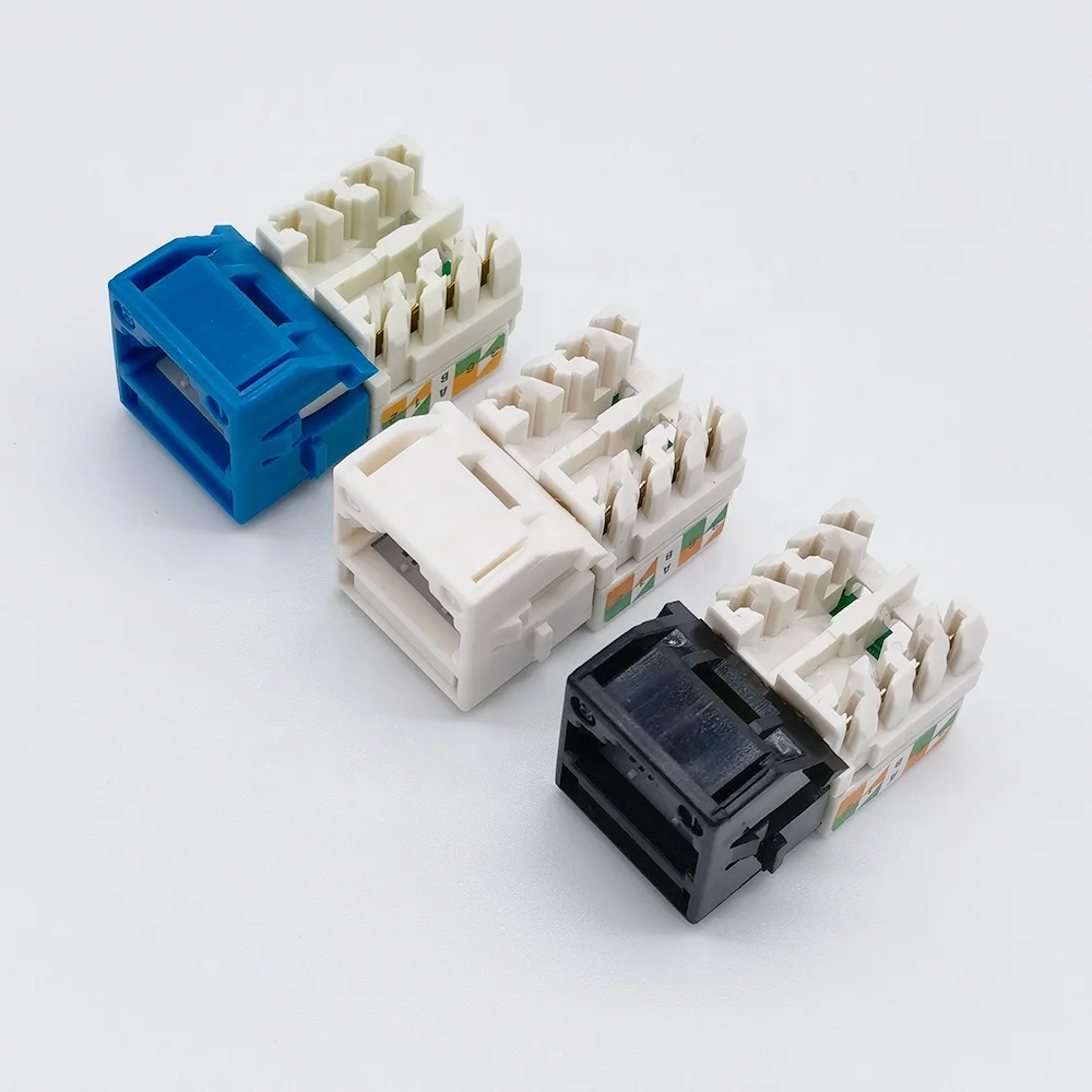 Kit Di 5 Connettori RJ11 Keystone Jack – Modulo Telefonico Con Coperchio Antipolvere, Categoria Cat 3