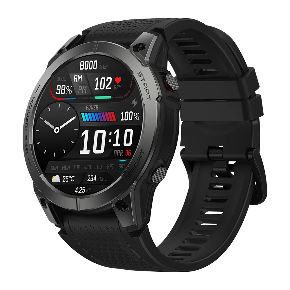 Zeblaze Stratos Premium GPS Smart Watch Ultra HD AMOLED Screen