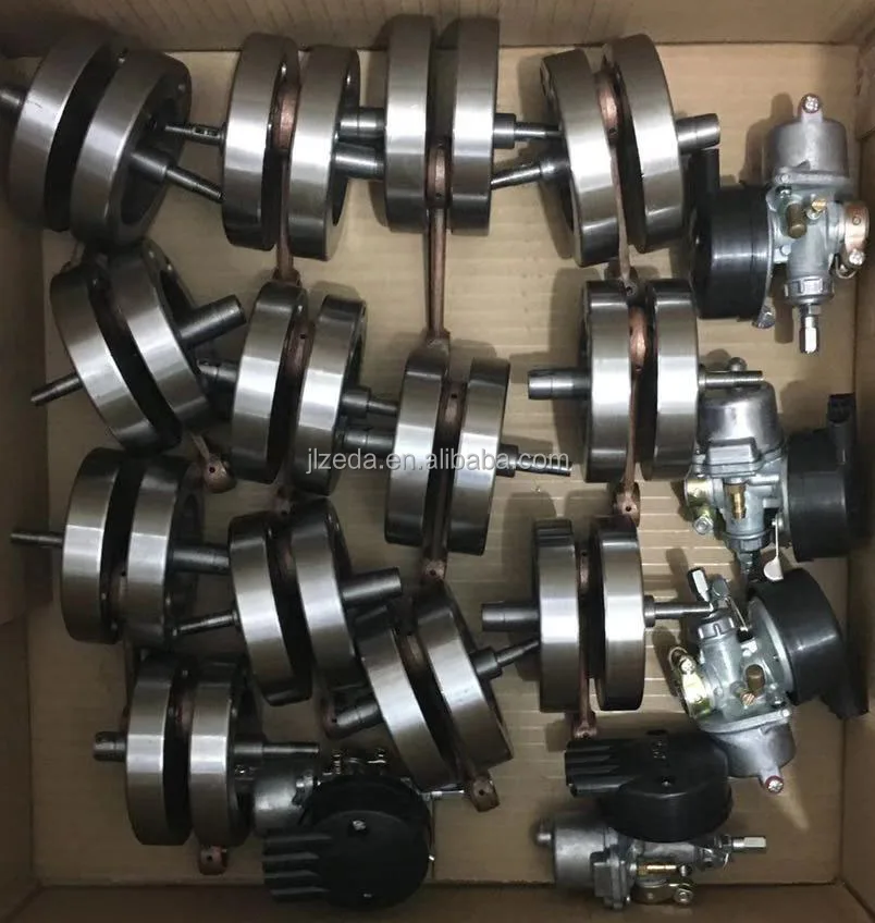 80cc 2 Stroke Engine for Motorized Bicycle Bore 47mm Kick Starting ZEDA-80 Connecting Rod Bicimoto Bicycle Gasoline Motor