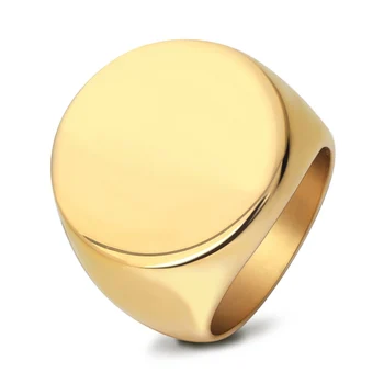 Wholesale unisex turkish gold rings Stainless stainless steel simple ring for men