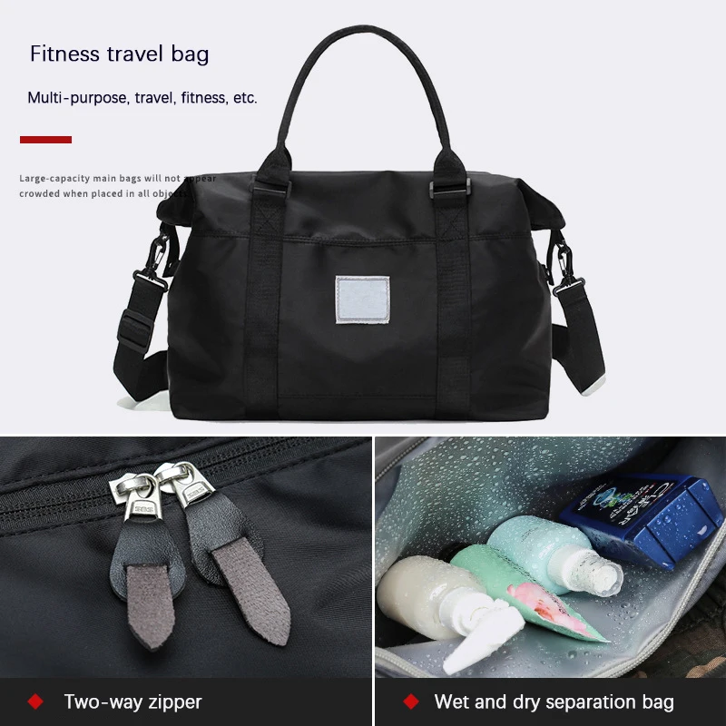Дорожная сумка для женщин портативная вместительная легкая Холщовая Сумка фитнеса складной