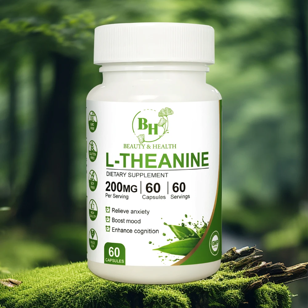 Natural Ingredient Relieve Mood Help Sleep L-Theanine Tablets Oem Odm Natural Anti Fatigue Theanine Pills