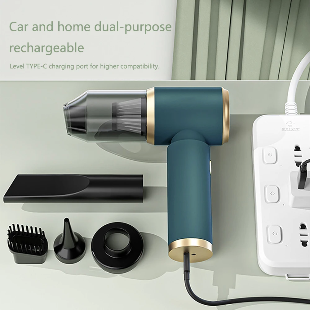 Portable Handheld 2-in-1 Cordless Vacuum Cleaner Rechargeable ABS Mini Electric Cleaning Tool Lightweight and Convenient - view 5