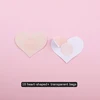Peau - 10 pièces en forme de cœur + sachets transparents