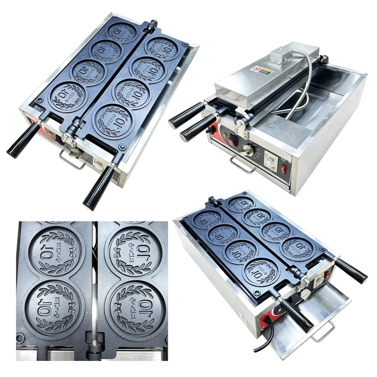 상업용 맞춤형 치즈 코인 메이커 커스터마이징 팬은 CNC 10 엔 코인 치즈 팬케이크 빵 메이커