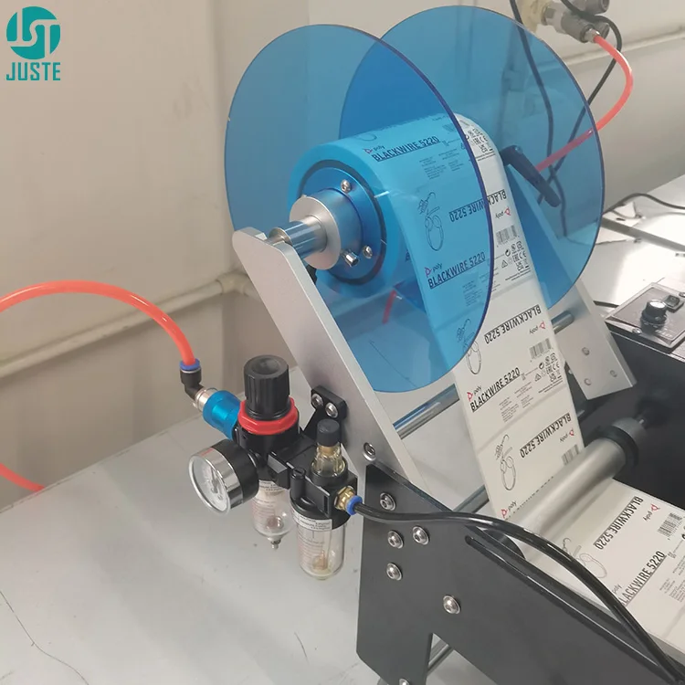 Security Label Applicator Semiautomatic Labeling Machine for Liquor Wine Large Oil Bottle Restaurant Chapstick Straw