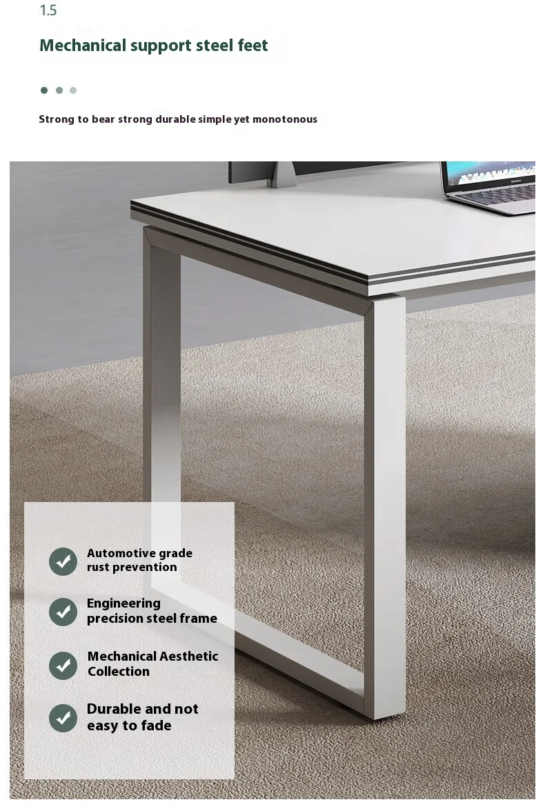 Customizable Modular Modern Wooden 4-Person Office Desk Workstation