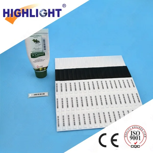 EAS Barcode Alarm Sticker Paper Tag 58KHz Anti-theft Adhesive Soft Tag Disposable Acoustic Magnetic AM Security Soft Label