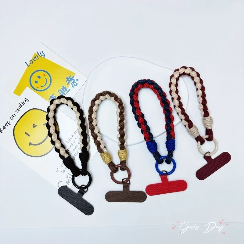 Laudtec Custom Logo Multi-Color Nylon Mobile Phone Lanyard Cute Universal Phone Rope for iPhones Mobile with Customized Design