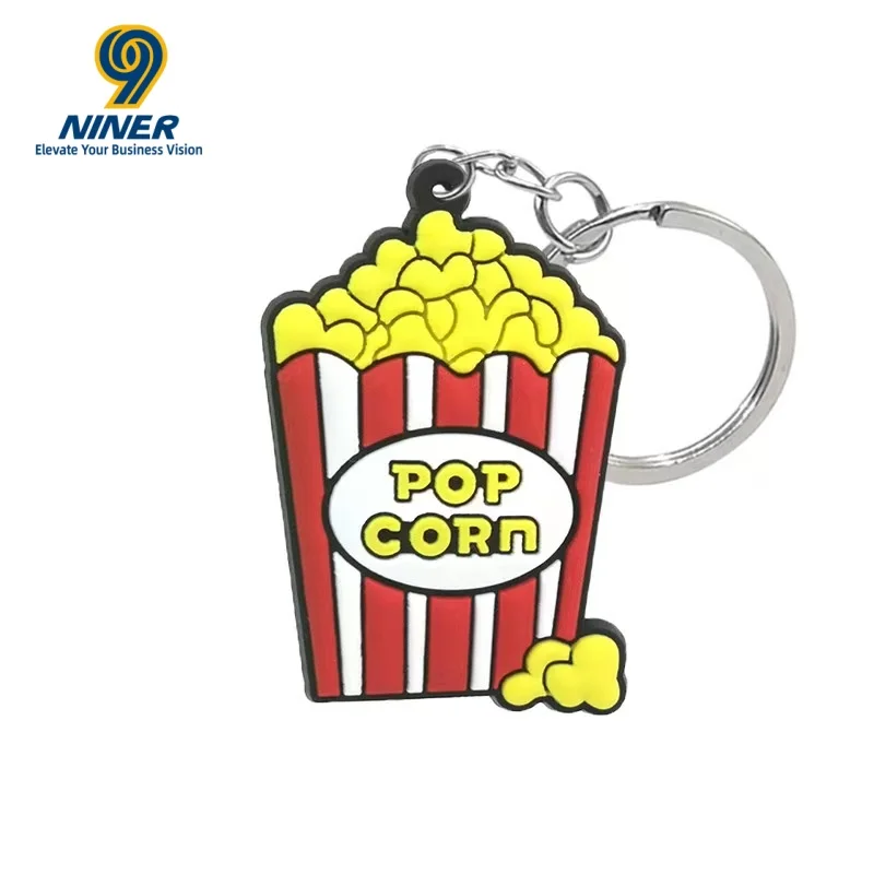 Cartoon Anime PVC Soft Rubber Keychain Cute Accessories Pendant Gift Printed Logo preview 6