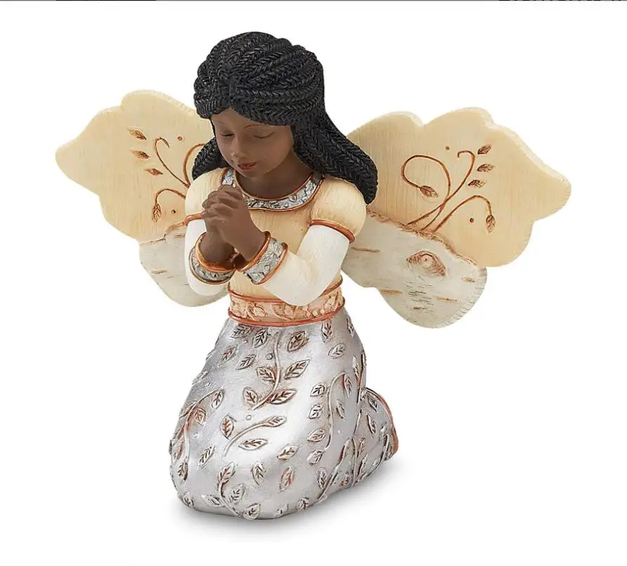 Angels Polyresin Elements in Faith Ebony Angel Figurine