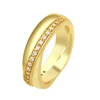 White stone Gold Plated