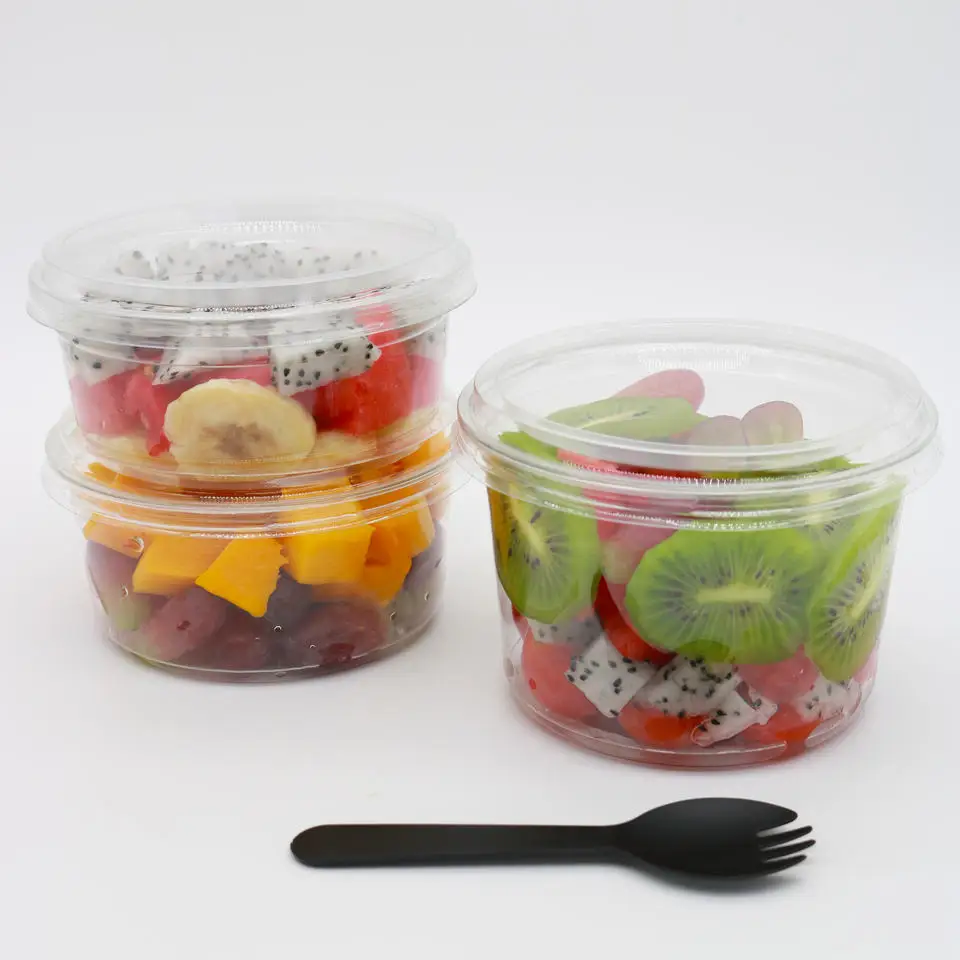 1pc Glass Fruit Bowl with Lid Fruit Salad Snack Storage Container (Transparent), Size: 11x9.5cm