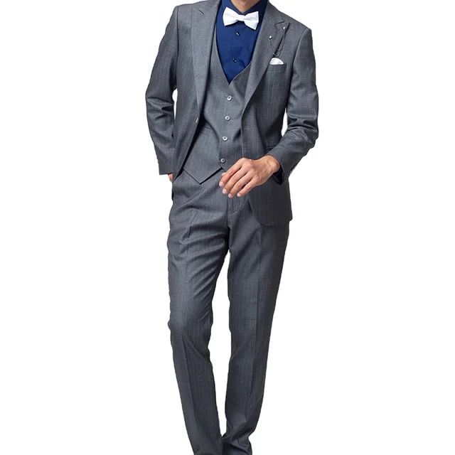2023 Costume ODM Business Men's Suits Wedding Dress Formal wear Tuxedo banquet sets Slim Suit office wear 3-piece men suits