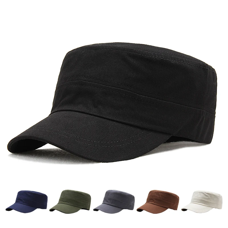 Custom Logo 7 Panel Military Hats For 