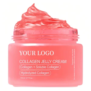 Private Label Niacinamide Face Skin Gel Moisturizer Anti Aging Hydrolyzed Glowing Pink Collagen Jelly Cream