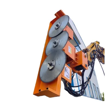 Promotion!! free shipping Hydraulic Tree Saw Mulcher Saw Head for Excavator Wood Chipper Forestry Machinery Cutting