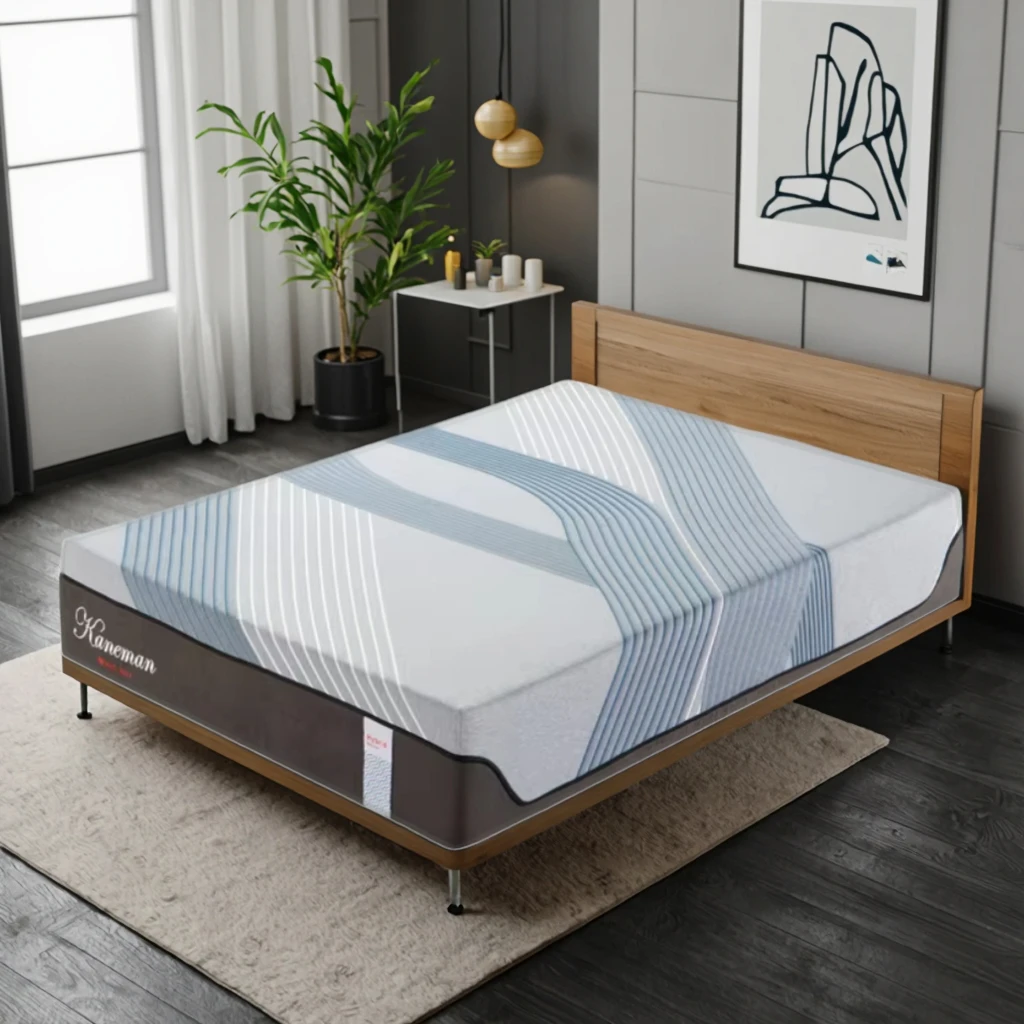 Cheap Roll Compressed Good Quality Queen King Size Blue Gel Memory Foam Mattresses Wholesale Factory