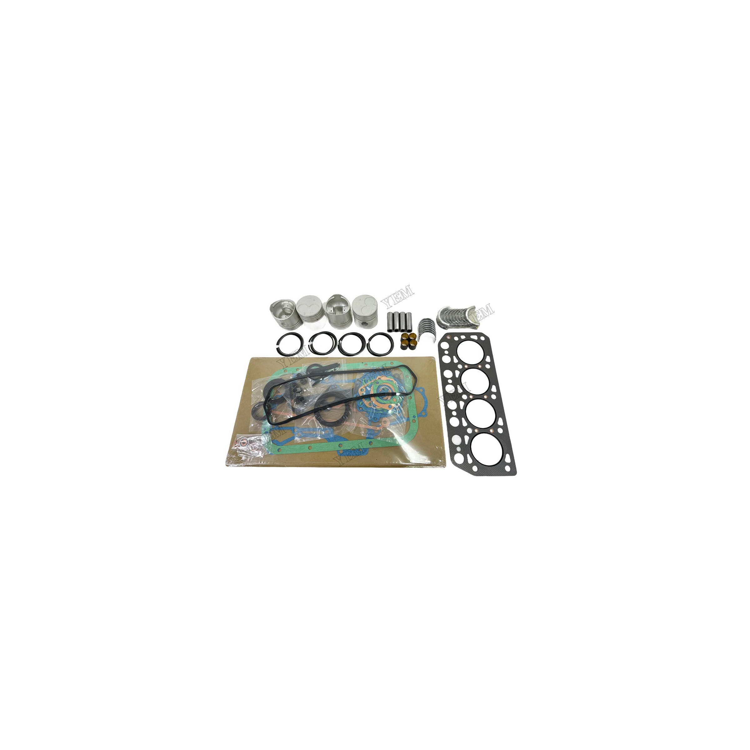 Overhaul Kit With Cylinder Piston Rings Gasket Kit Bearings Suitable for Mitsubishi K4D Machinery Engine Spare Parts