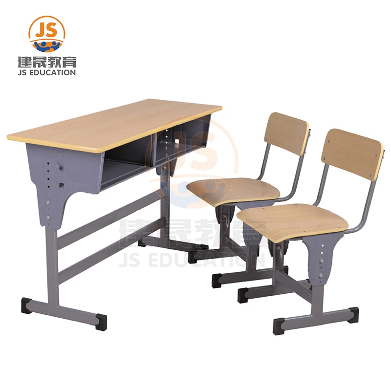 School Desk Standard Height Of Study Chair JS Cheap Double School