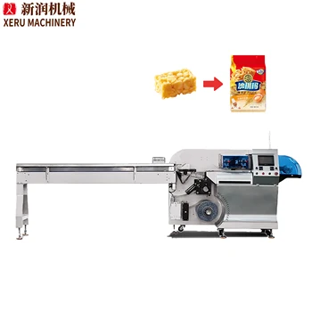 Biscuit Chocolate Cake Products Pillow Bag Automatic Flow Packing Wrapping Machine