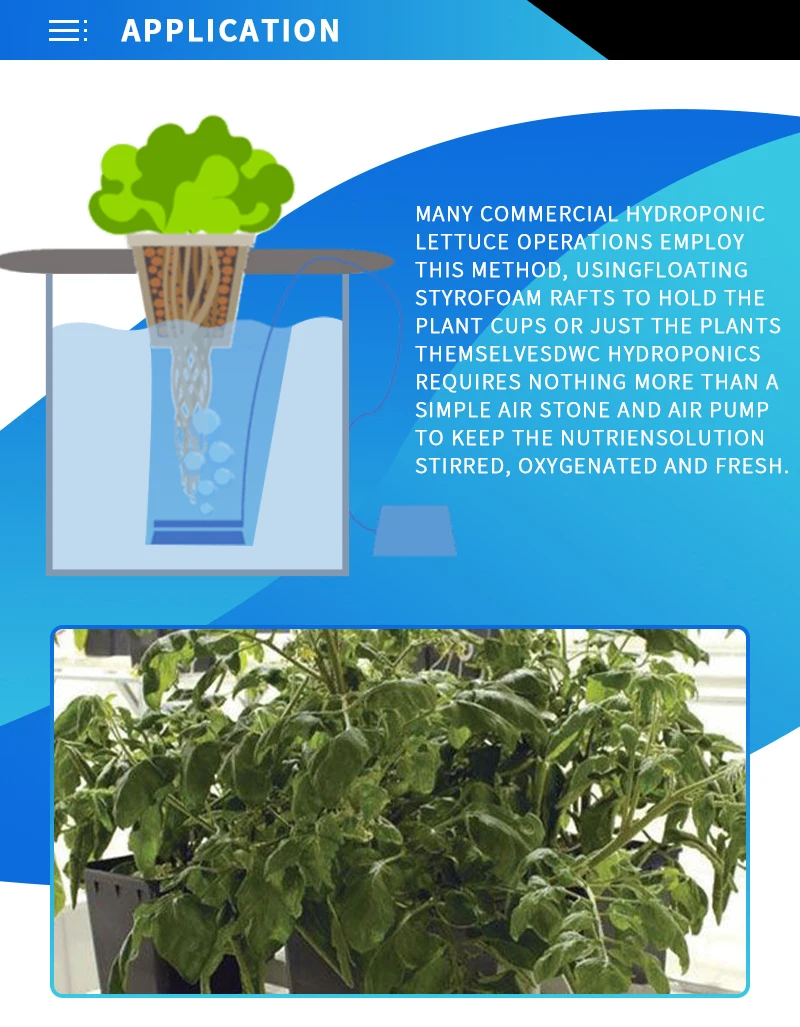 6 Gallon Square Pot Dwc Hydroponic System Single Clone Bucket