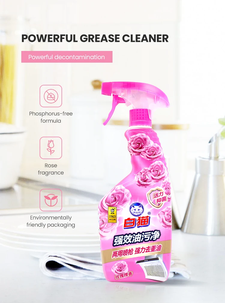 Oil stain cleaning rust remover multifunctional foam cleaner kitchen household dirt oil stain cleaning bubble spray supplier