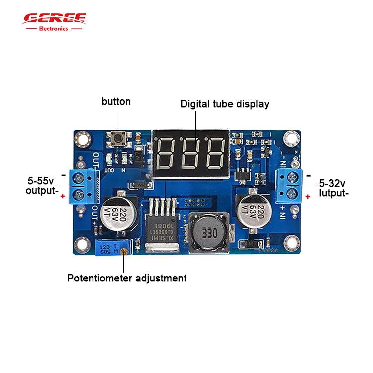 5x XL6009 DC-DC Boost Step Up Converter Module – Adjustable Power Supply 4A 35V