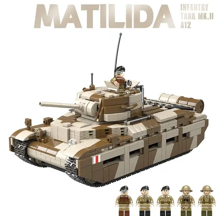 Wholesale Military Army Battle Tanks Toy Model Building Block Diy Brick