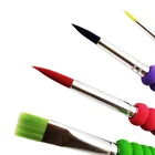 4pcs Colorful Candy Kids Paint Brushes Set Nylon Artist Paint Brush Set For Acrylic Watercolor Paint Brushes Set