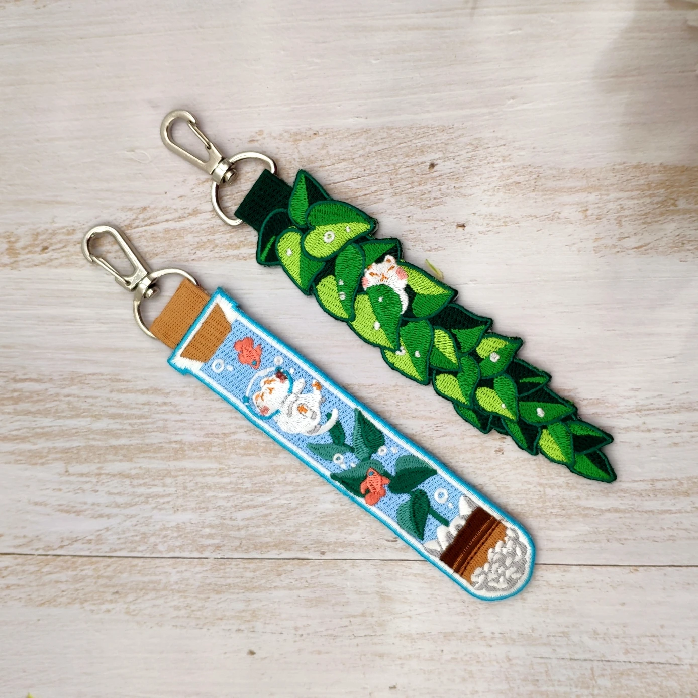 Custom Personalized Shape Design Key Tag Custom Logo Keyring Embroidery Keychain Tag