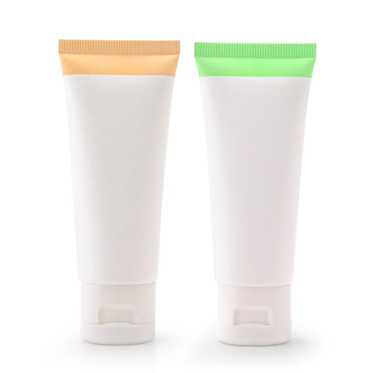 Custom 120g Shampoo Round White Package Squeeze Plastic Soft Packaging Sunscreen Cream Cosmetic Tube With Caps