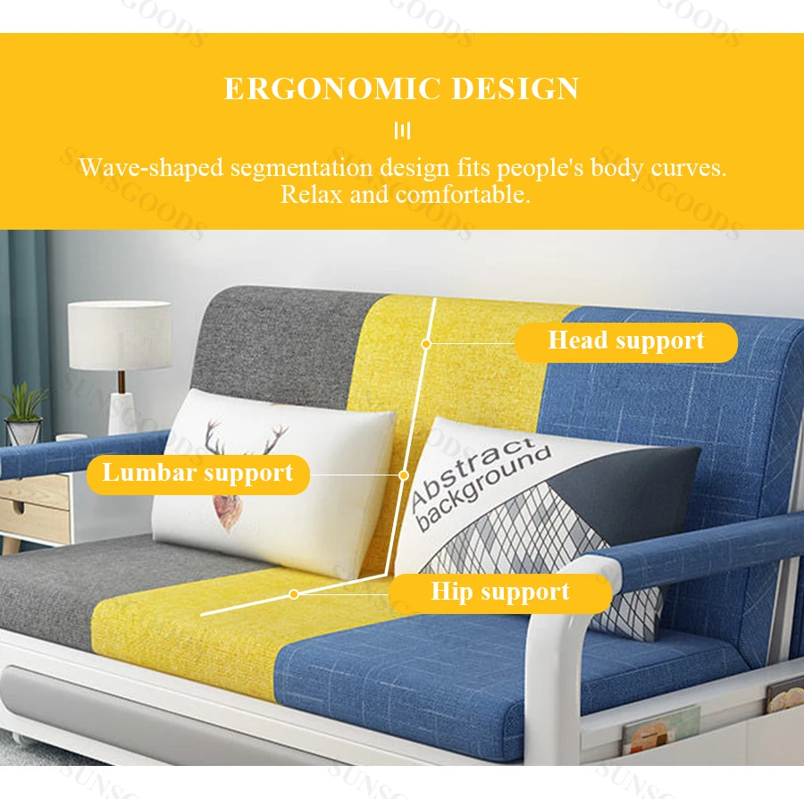 Sofa Cum Bed Save Place Factory Price Modern Design Living Room