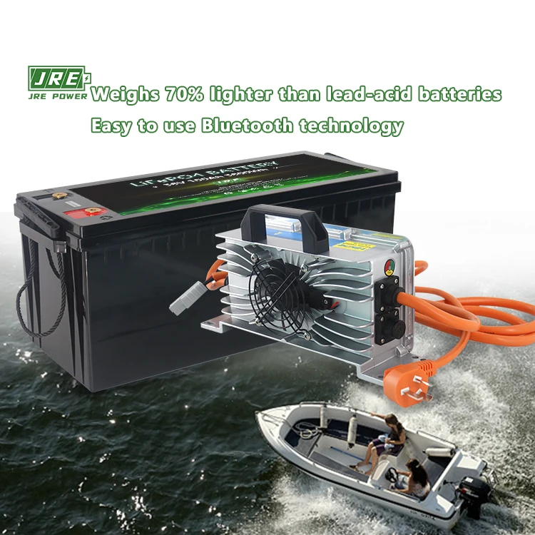 Lifepo4 Lfp Lithium Ion 36v 60ah Battery Pack Buitin Bms For Marine Yacht Boat Trolling Motor