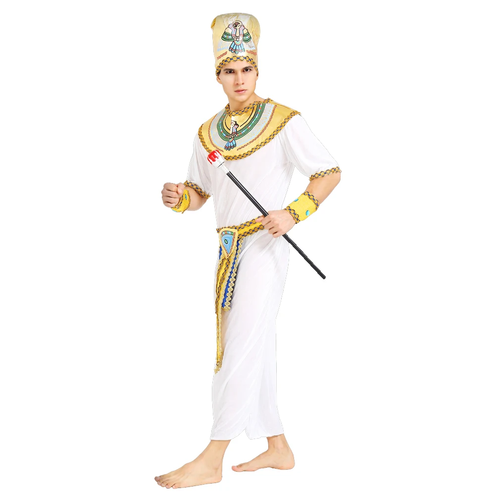 Carnival Party Halloween Cosplay Adult Men's Ancient Egyptian Pharaoh  Prince King of the Nile Costume, image size:1000x1000