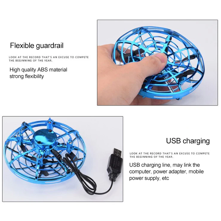 Мини Инфракрасный индукционный самолет НЛО летающий шар Круглые игрушки красочные светодиодные огни ручное управление безопасность Радиоуправляемый вертолет Дрон для детей