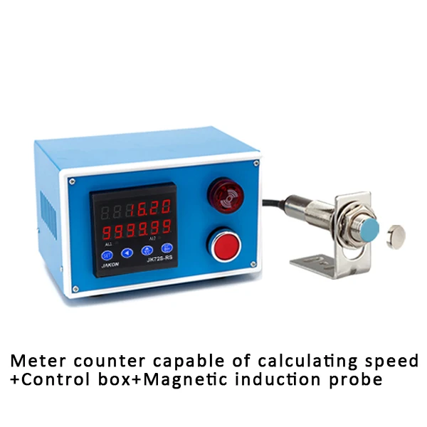 Cable Length Meter 6-digit Textile Wheel Counter Intelligent Digital Frequency/Linear Speed/Tachometer Multimeter