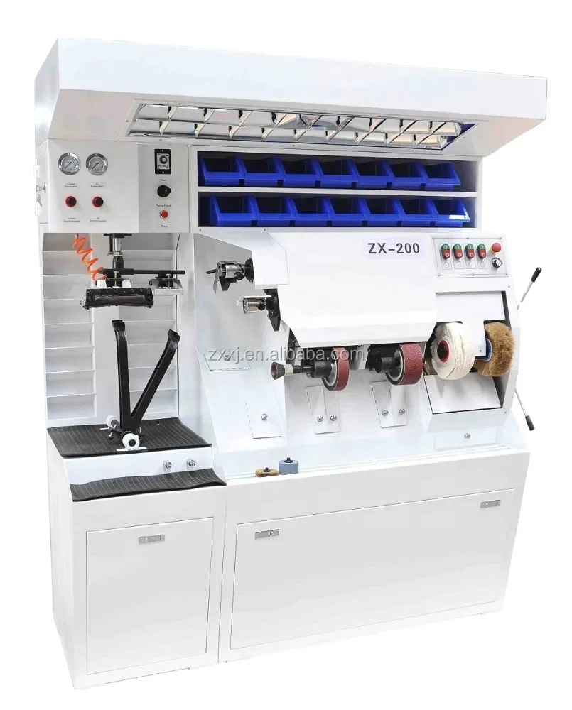Shoe Repair Machine Finisher with Press ZX-200 - 600W Polishing