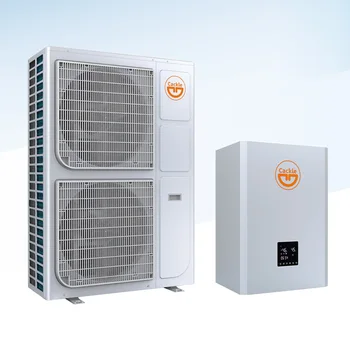 Houses heater mini split inverter heatpump Guangzhou heat pump air to water China 15kw 22kw air source split heat pump 16kw