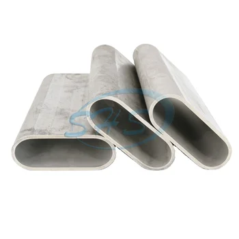 TP304 316L stainless steel seamless pipe seamless flat sided oval pipe with No.1 for construction high-speed train station