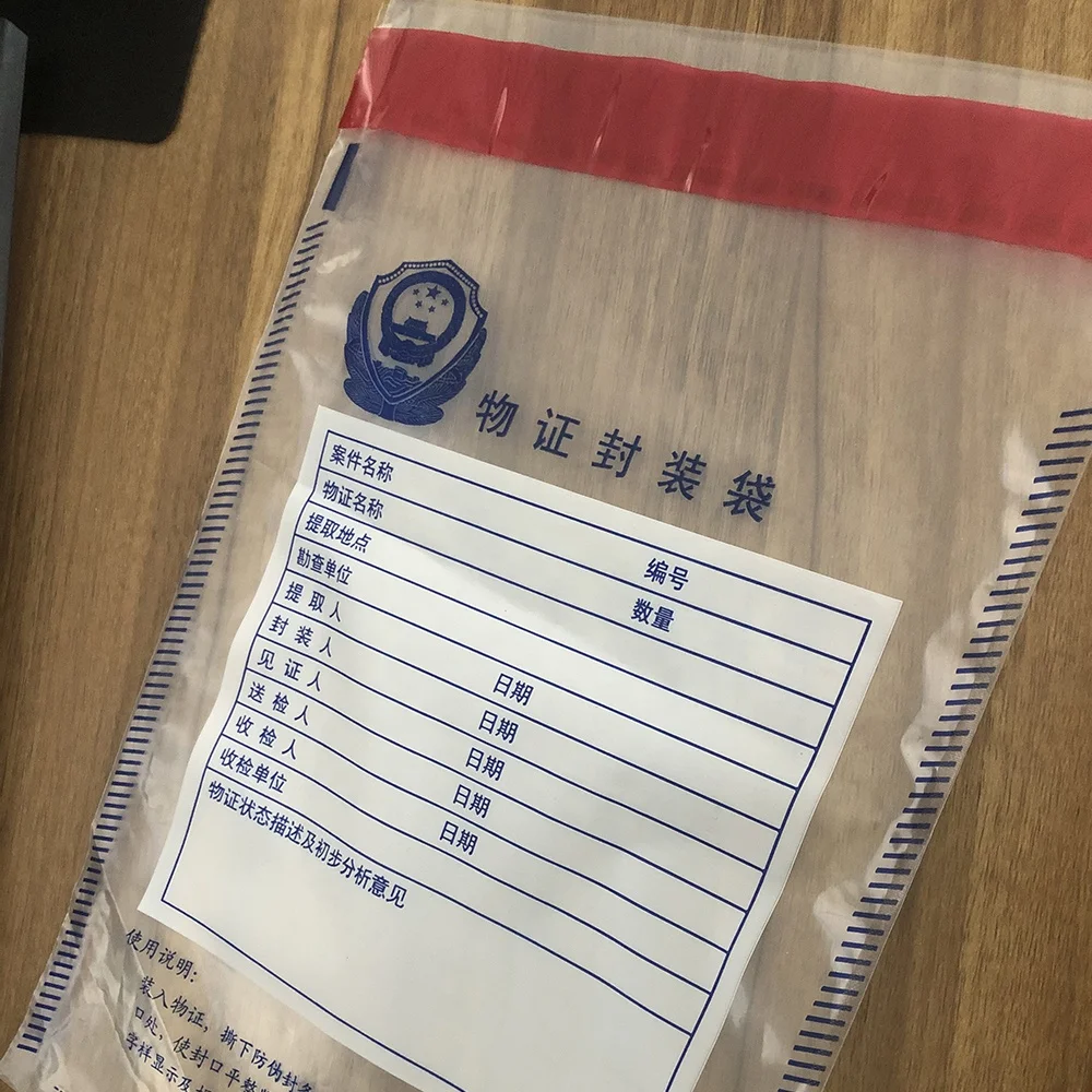 Customs Police Use Secret Evidence Locking Bags Security Tamper Evident Bag